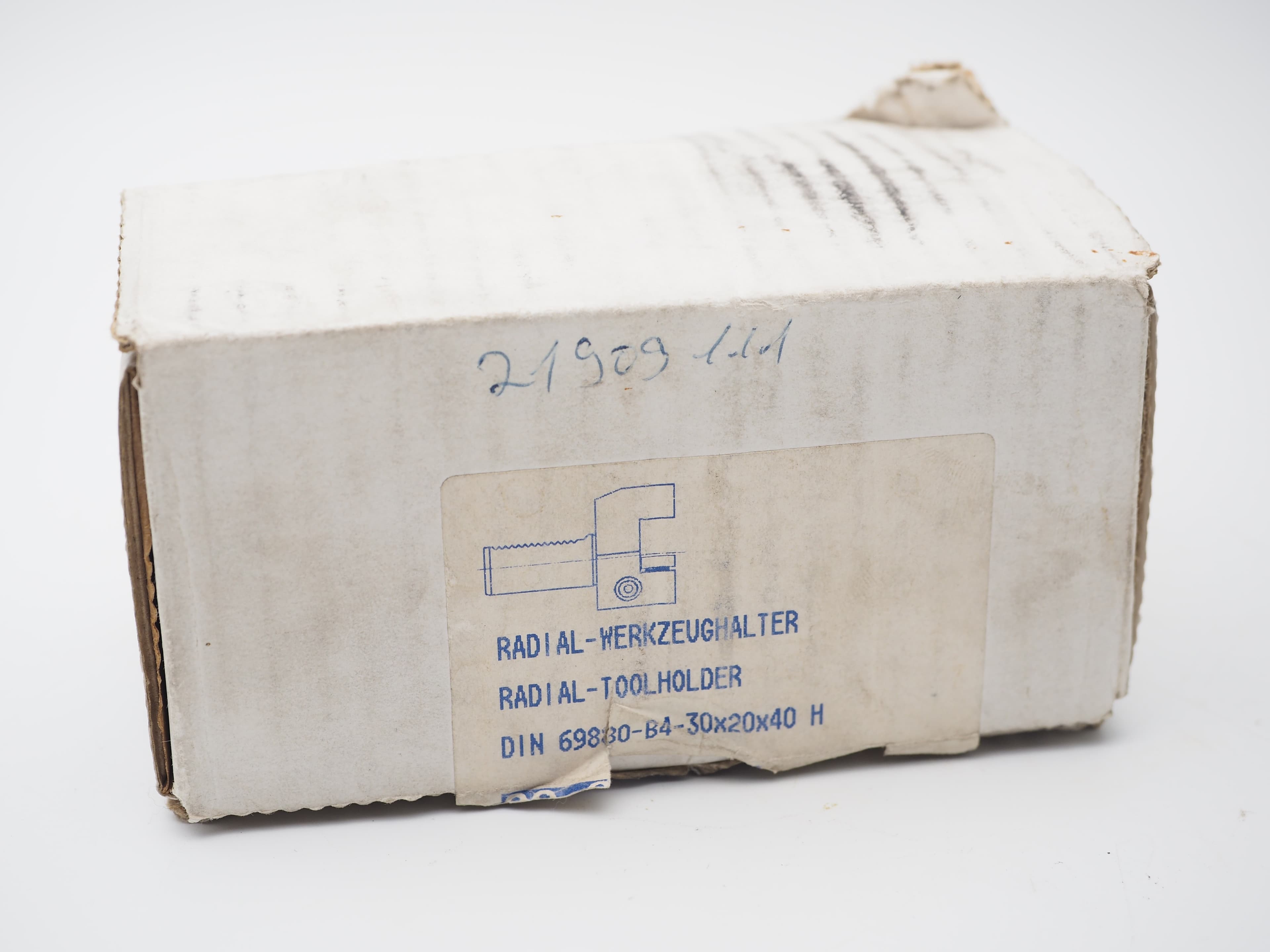 Radial-Werkzeughalter B4-30x20x40 DIN 69880 Nr. 30.20.080 mit Karton CNC VDI 