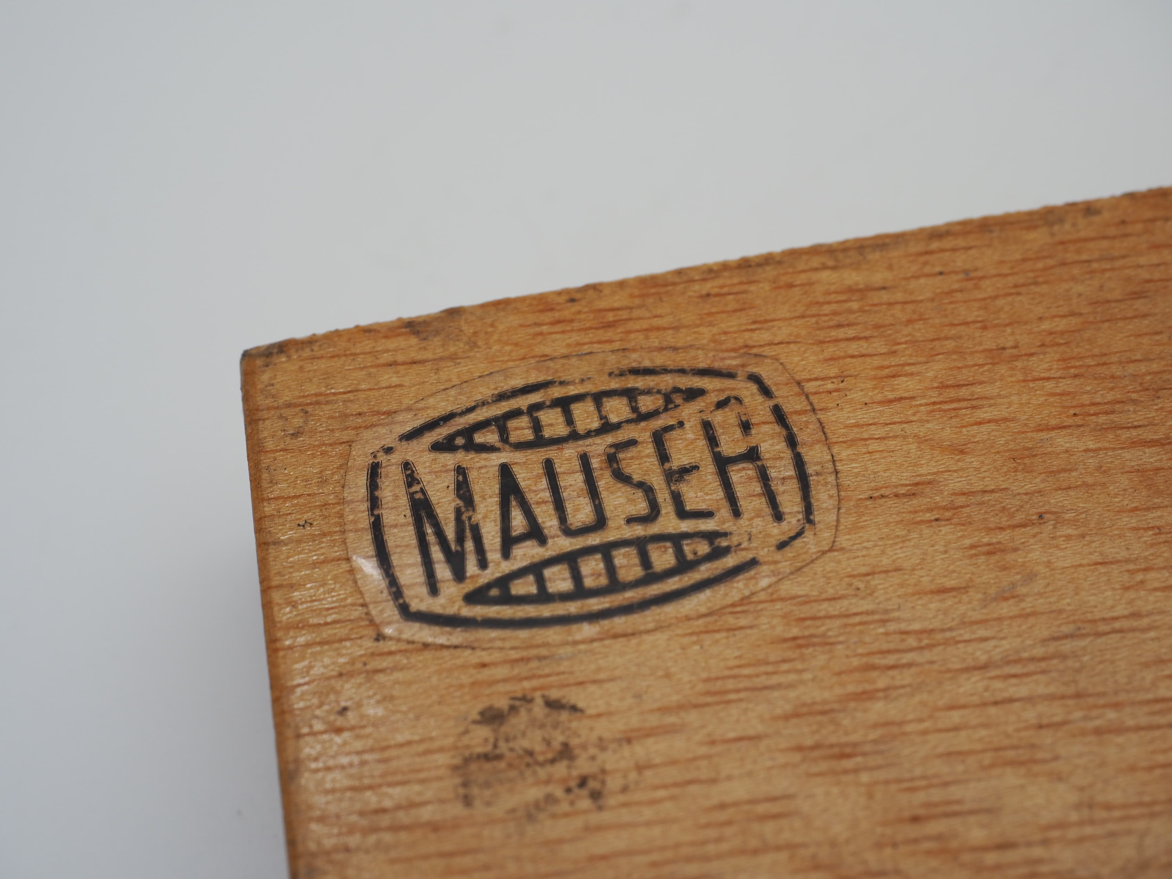 Mauser Tiefenmessschraube 0-150 mm mit Pruefattest im Holzkasten