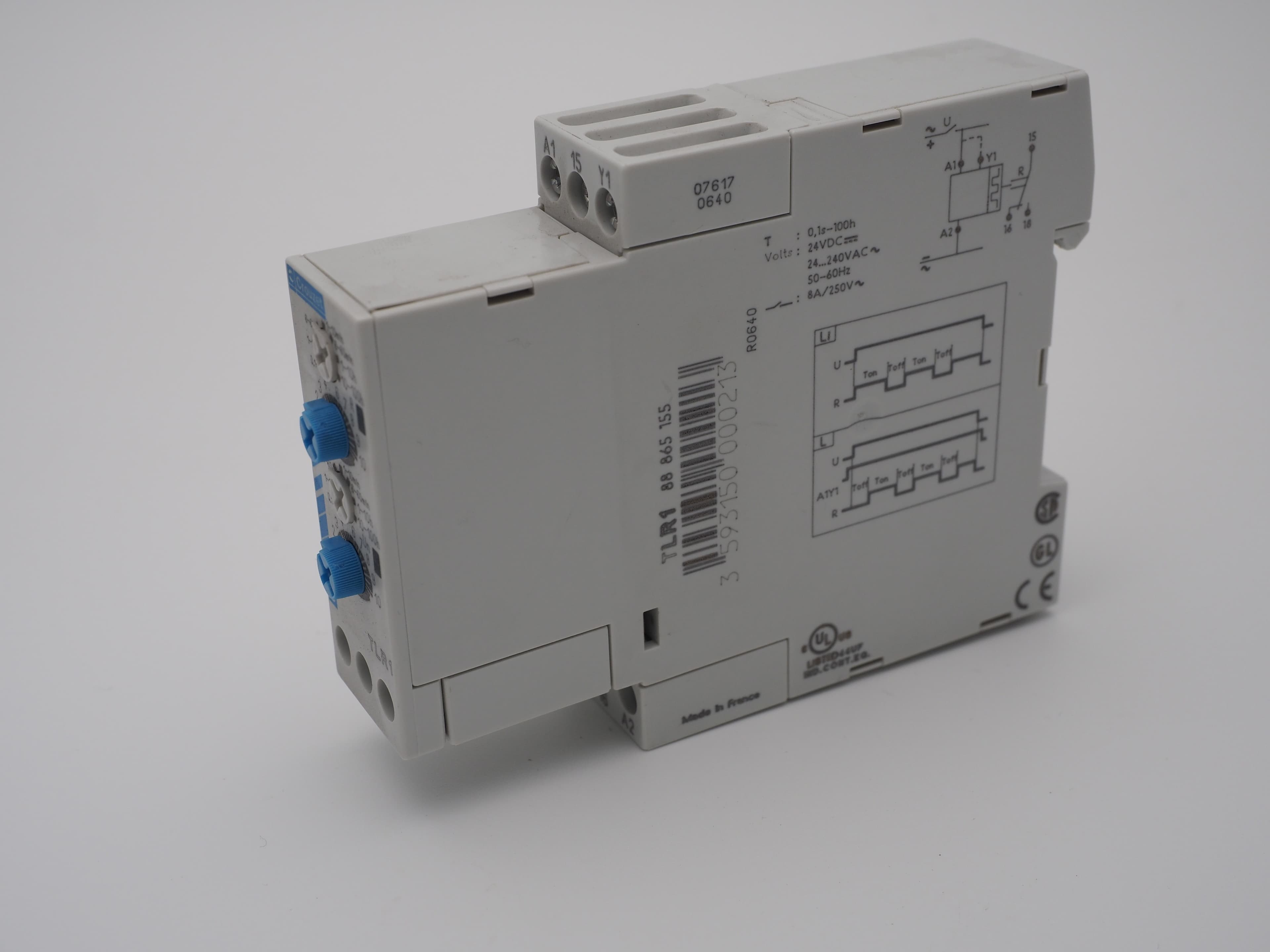 Zeitrelais Crouzet TLR1 88 865 155 R0640 mit Karton