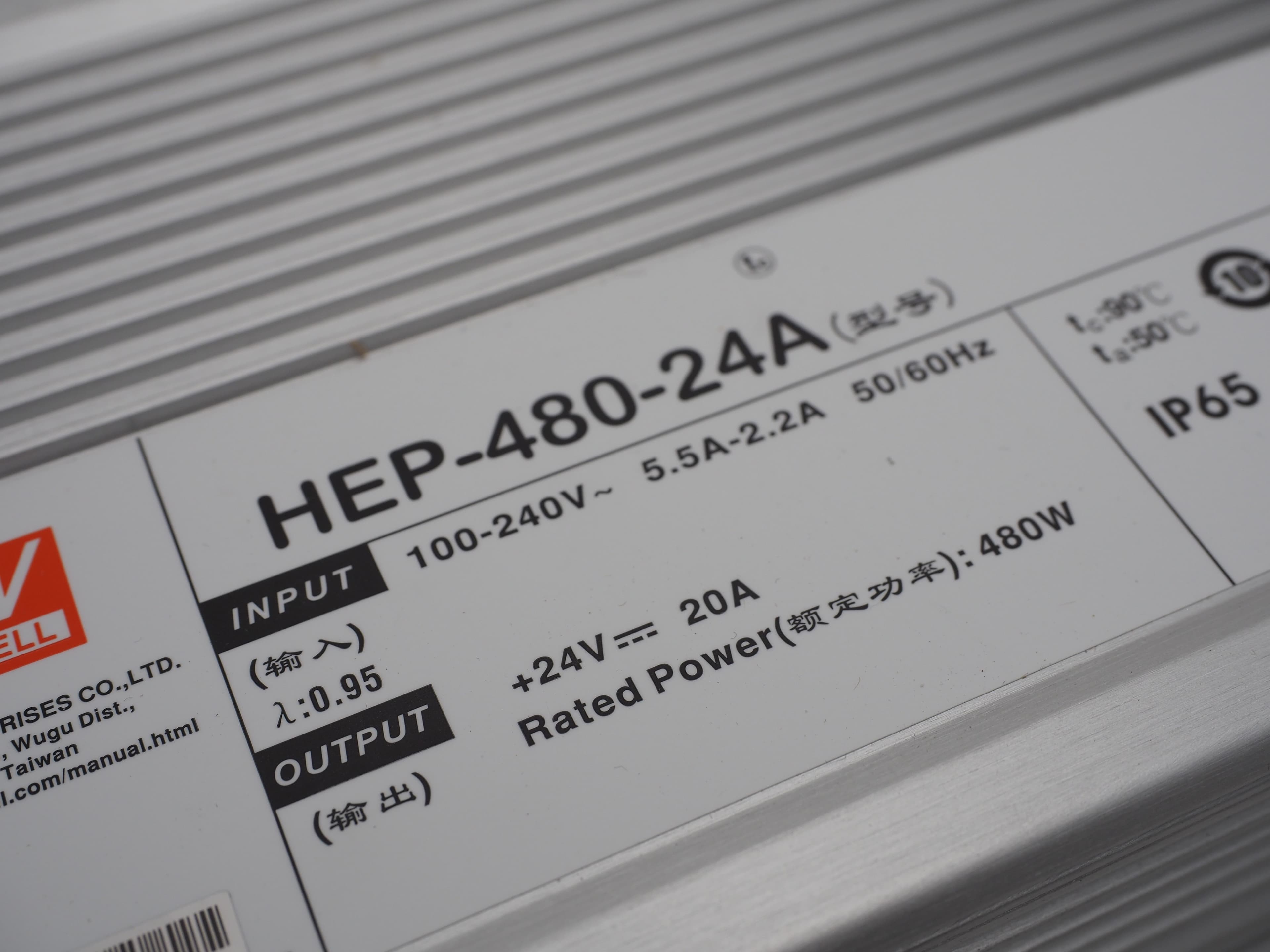 Mean Well Schaltnetzteil HEP-480-24A 24 V 20 A 480 W IP65